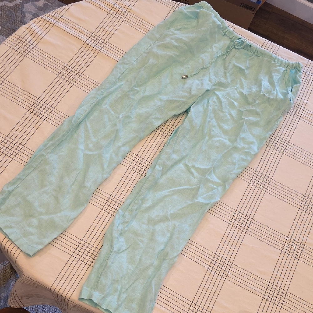 Elegant Mint Wide Leg Pants